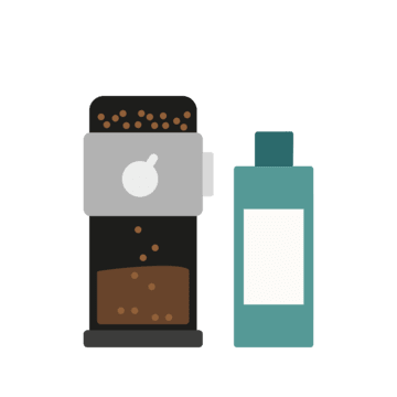 material cleaning coffee grinder