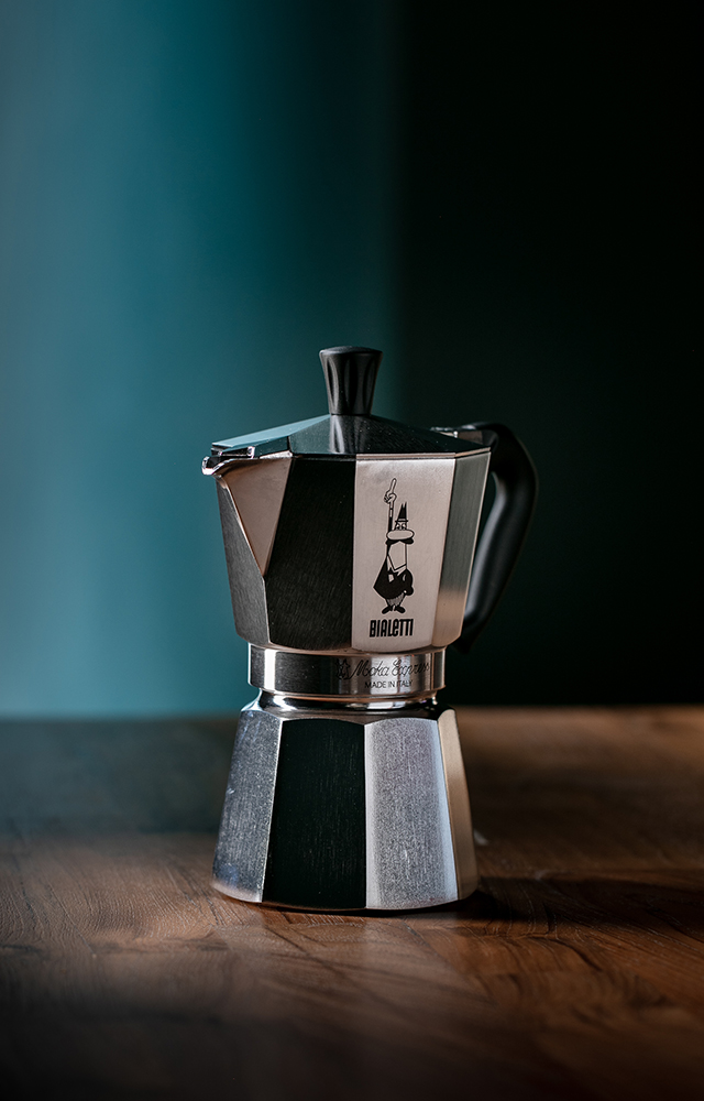 Moka pot coffee maker selection