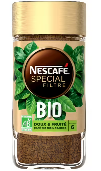 nescafé café soluble bio