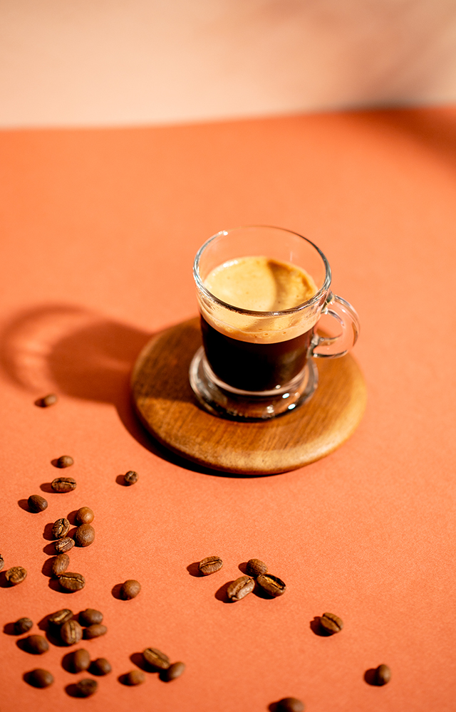 coffee with beans