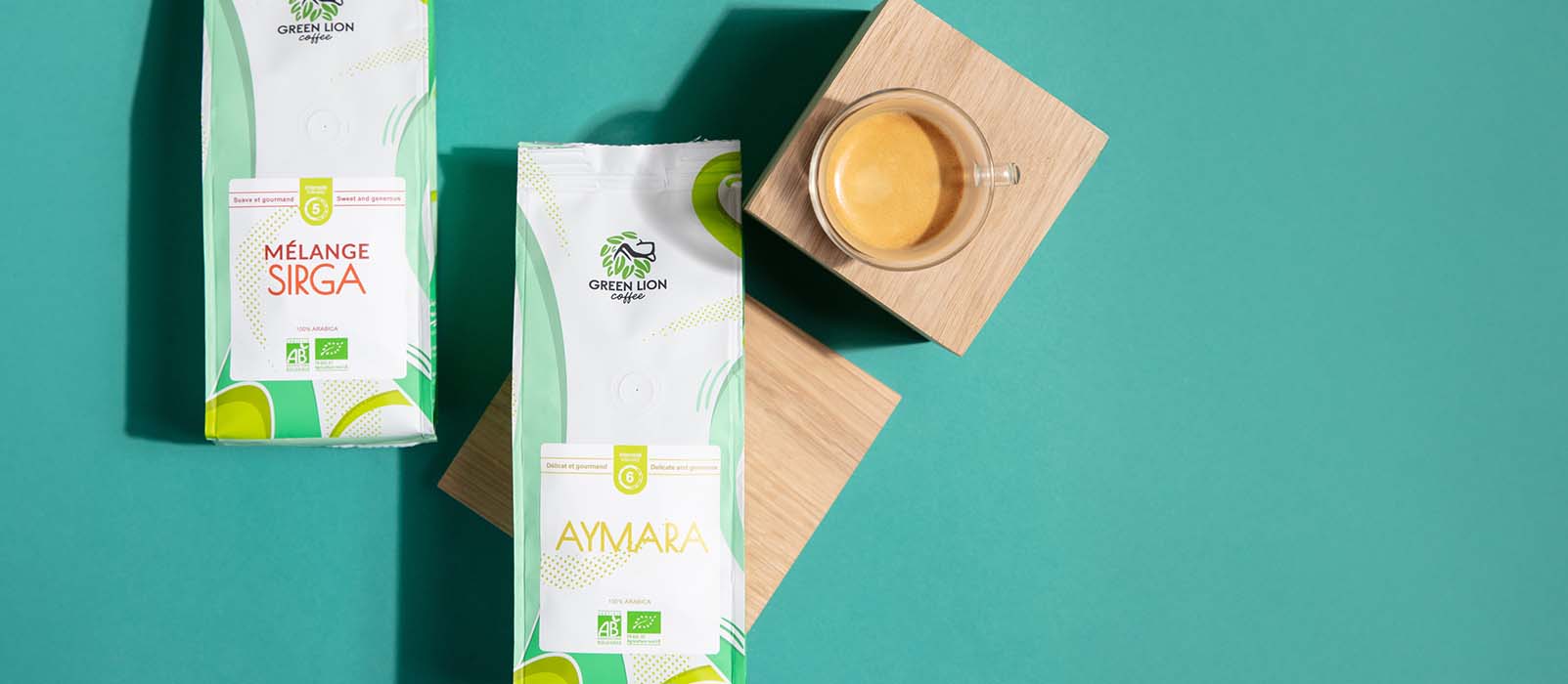 GREEN LION COFFEE BEANS